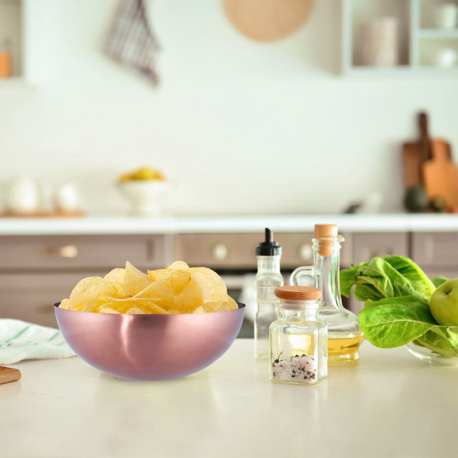 Bol de service couleur cuivre