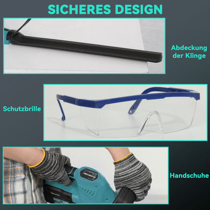 Taille-haie sans fil, double batterie, lame de 86 cm