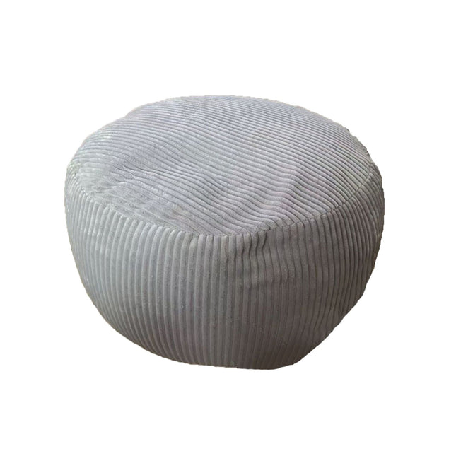 Pouf rond en velours côtelé, style bohème