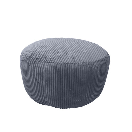 Pouf en velours côtelé - Coussin de sol rond, doux et polyvalent