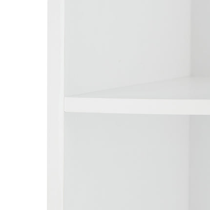 Bibliothèque d'angle à 5 étagères - Rangement peu encombrant