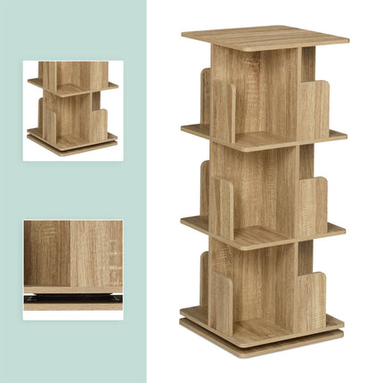 Bibliothèque d'angle aspect bois