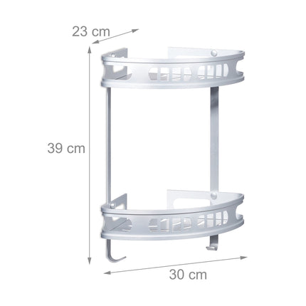Étagère d'angle pour douche