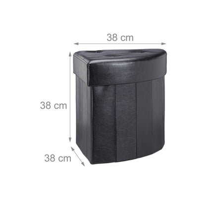 Corner stool with storage space