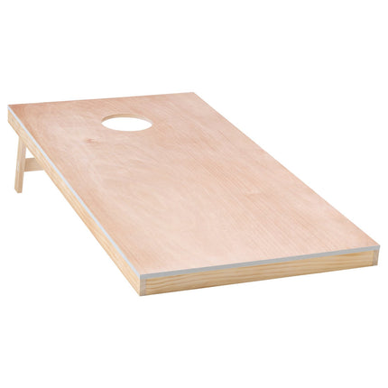 Cornhole Boards Set, 4x2 ft Solid Wood, Foldable Case