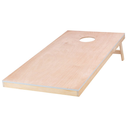 Cornhole Boards Set, 4x2 ft Solid Wood, Foldable Case