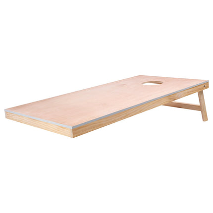 Cornhole Boards Set, 4x2 ft Solid Wood, Foldable Case