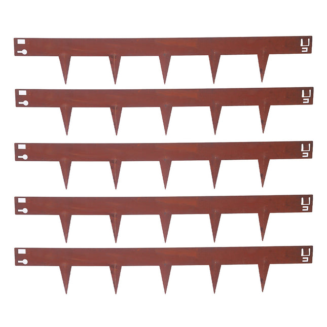Cortenstahl-Rasenkante – Flexible Gartenbegrenzung