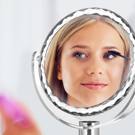 Miroir cosmétique grossissant sur pied