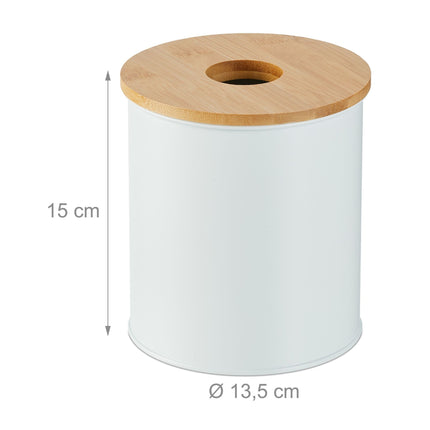 Seau cosmétique 2 litres avec couvercle en bambou