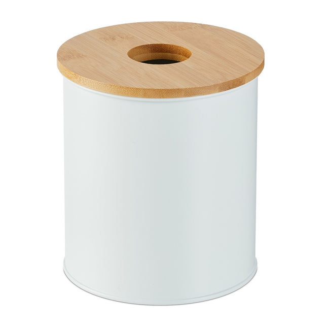 Seau cosmétique 2 litres avec couvercle en bambou