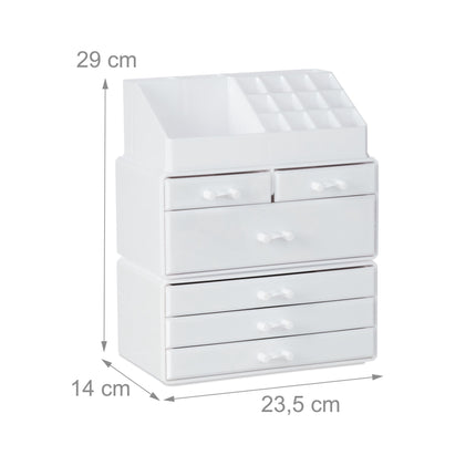 Rangement cosmétique avec 6 tiroirs