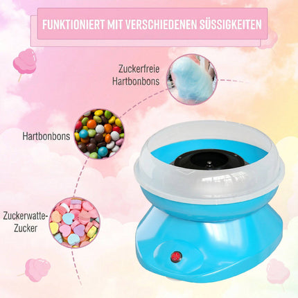 Zuckerwattemaschine, 550W für Zuhause, 10 Stäbchen