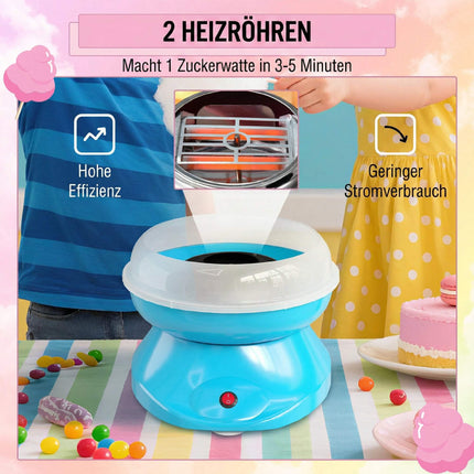 Zuckerwattemaschine, 550W für Zuhause, 10 Stäbchen
