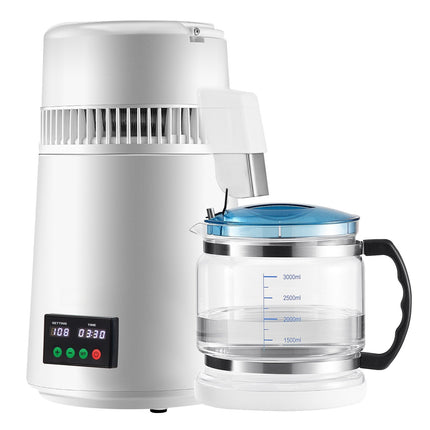 Countertop Water Distiller 4L, 1L/H, Timer, Temp Display