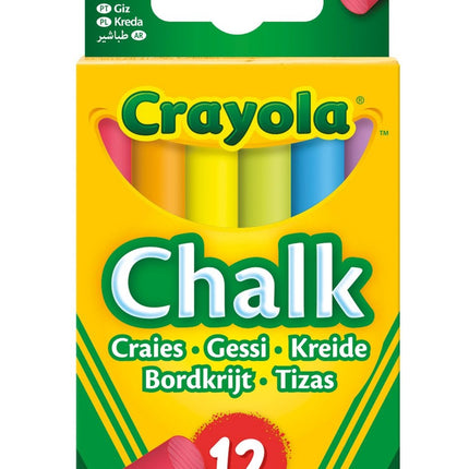 Craies colorées anti-poussière Crayola, 12 pièces