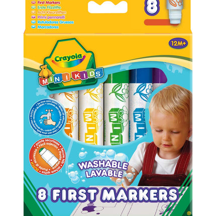 Marqueurs de coloriage Crayola Minikids, 8 pièces