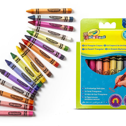 Crayons triangulaires Crayola Minikids, 16 pièces