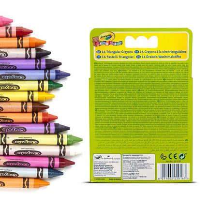 Crayons triangulaires Crayola Minikids, 16 pièces
