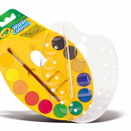 Palette de peinture aquarelle Crayola, 12 pièces
