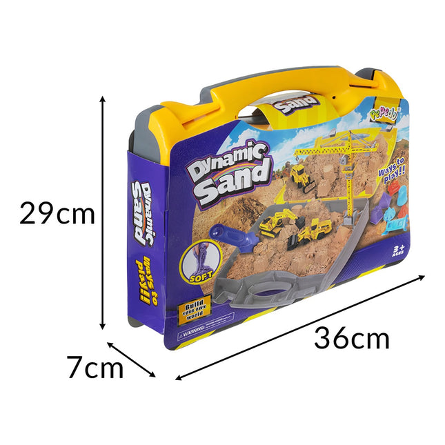 Ensemble de construction de sable créatif avec bac à sable mobile