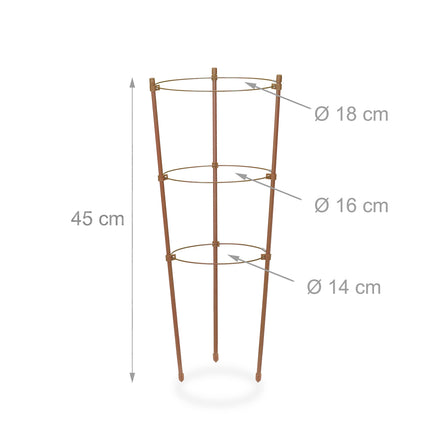 Creeper 45 cm 4er Set braun