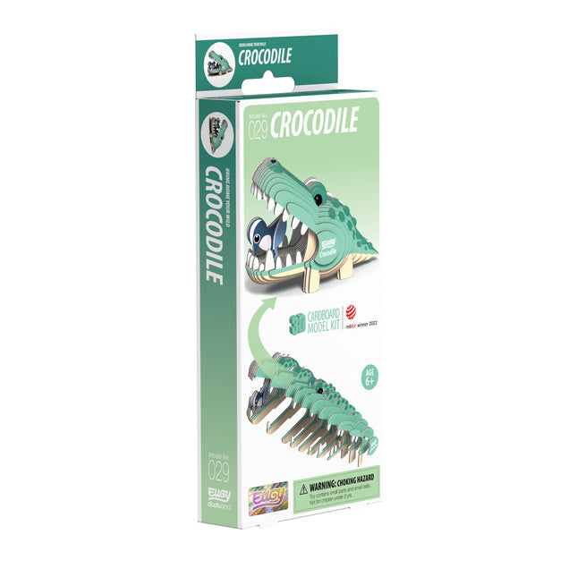 Kit de maquettes 3D en carton de crocodile pour une construction créative et amusante