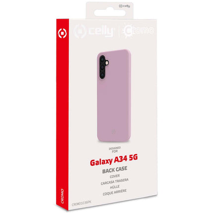 Cromo Weiche Gummihülle Galaxy A34 5G Rosa