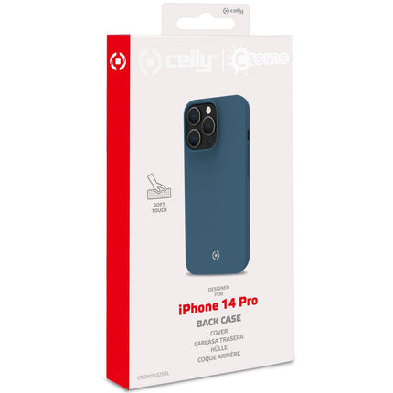Cromo Soft rubber case iPhone 14 Pro Blue