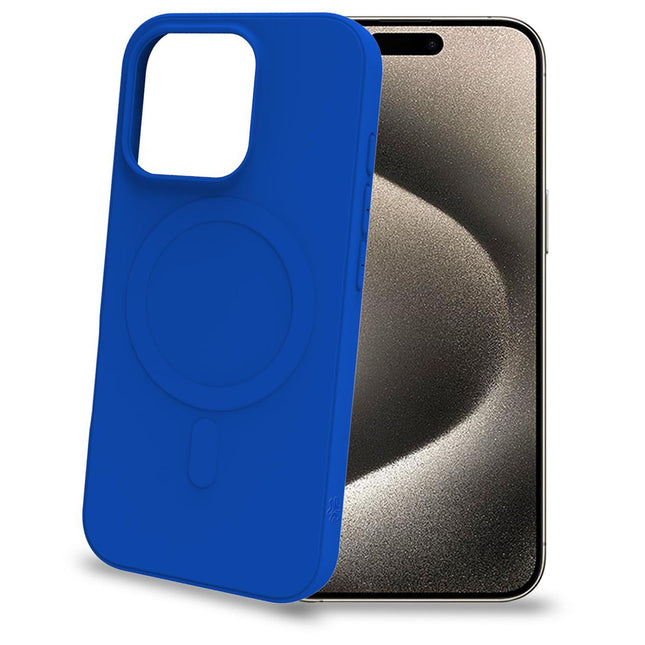 Cromomag Soft rubber case MagSafe compatible iPhone 16 Pro Blue