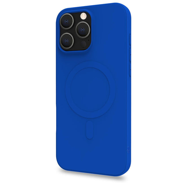 Cromomag Weiche Gummihülle MagSafe-kompatibles iPhone 16 Pro Max Blau