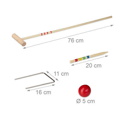 Jeu de croquet pour enfants et adultes
