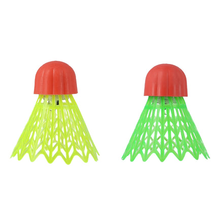 Crossminton Nylon Federbälle mit LED, 5er-Pack