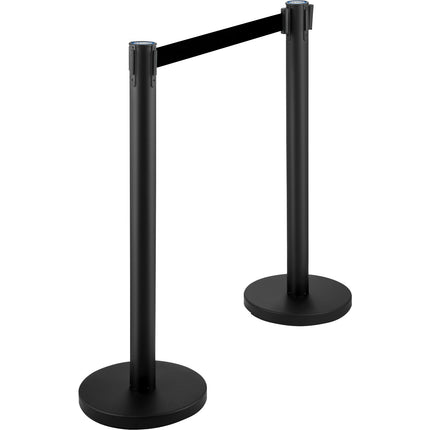 Crowd Control Stanchions, 6-Pack, 6.6 Ft Belt