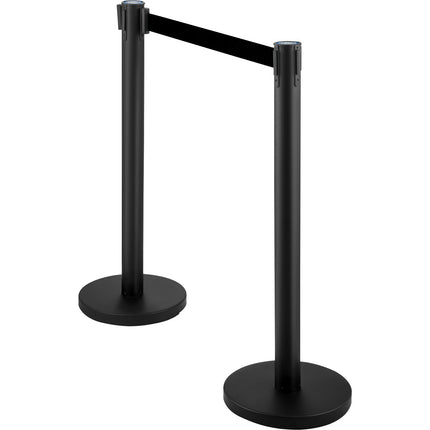 Crowd Control Stanchions, 6-Pack, 6.6 Ft Belt