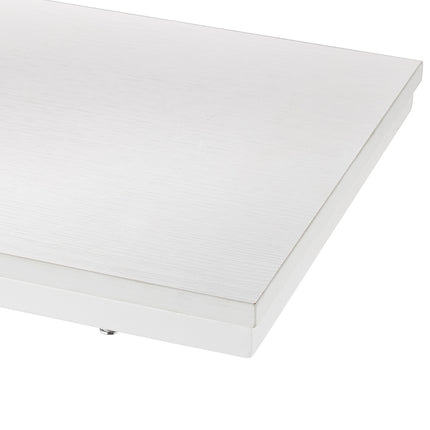 Table d'appoint en forme de C en blanc