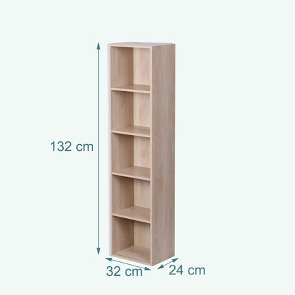 Bibliothèque cubique, étagère autoportante avec compartiments de rangement