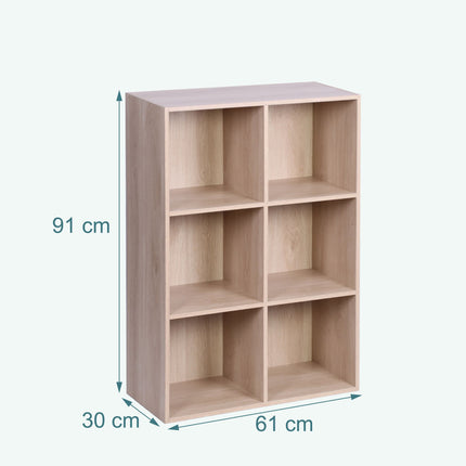 Bibliothèque cubique à compartiments ouverts, autoportante