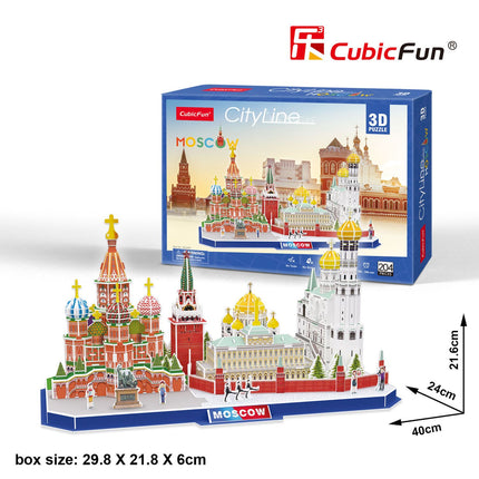 Cubefun Puzzle 3D City Line Moskva