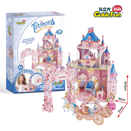Cubefun Puzzle 3D Princesse Jardin Secret