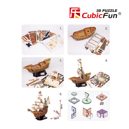 Cubefun Puzzle 3D Santa Maria