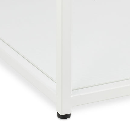 Quaderförmiger Beistelltisch mit Glas