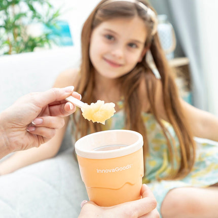 Becher zur Herstellung von Eis und Slushies mit Rezepten Frulsh InnovaGoods