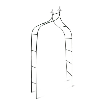 Arche de rosiers en métal courbée avec sommet pointu