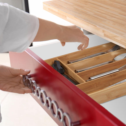 Cutlery box bamboo 5 compartments