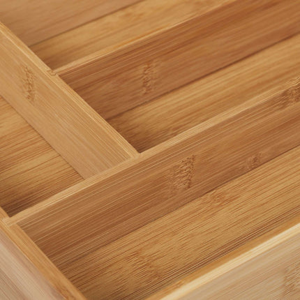 Cutlery box bamboo 5 compartments