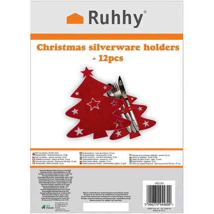 Besteckkasten - Weihnachtsbäume, 12-tlg. Ruhhy 22304 