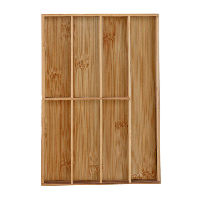 Range-couverts en bambou 7 compartiments