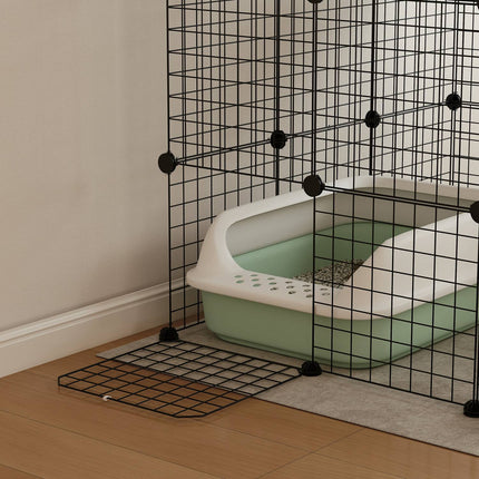 Cage à chat DIY avec centre d'activités, 4 niveaux, 5 portes