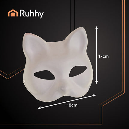 Masques de chat à faire soi-même, kit de 10 pièces pour peinture et loisirs créatifs